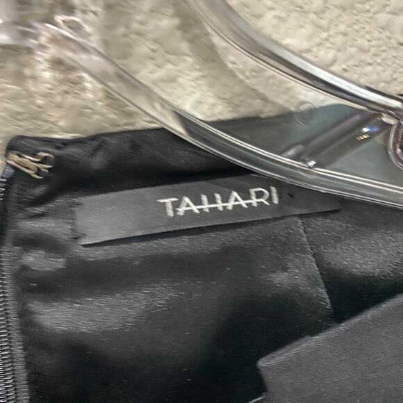 Tahari‎ black dress size to zipper back - Picture 3 of 9